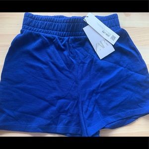 ZARA Bluish Plush Shorts